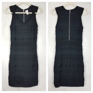 Cache Size M Knitted Black Sleeveless Midi Dress